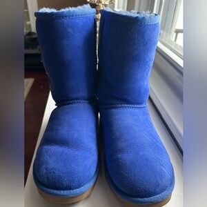 UGG Royal Blue Boots with Plush Lining